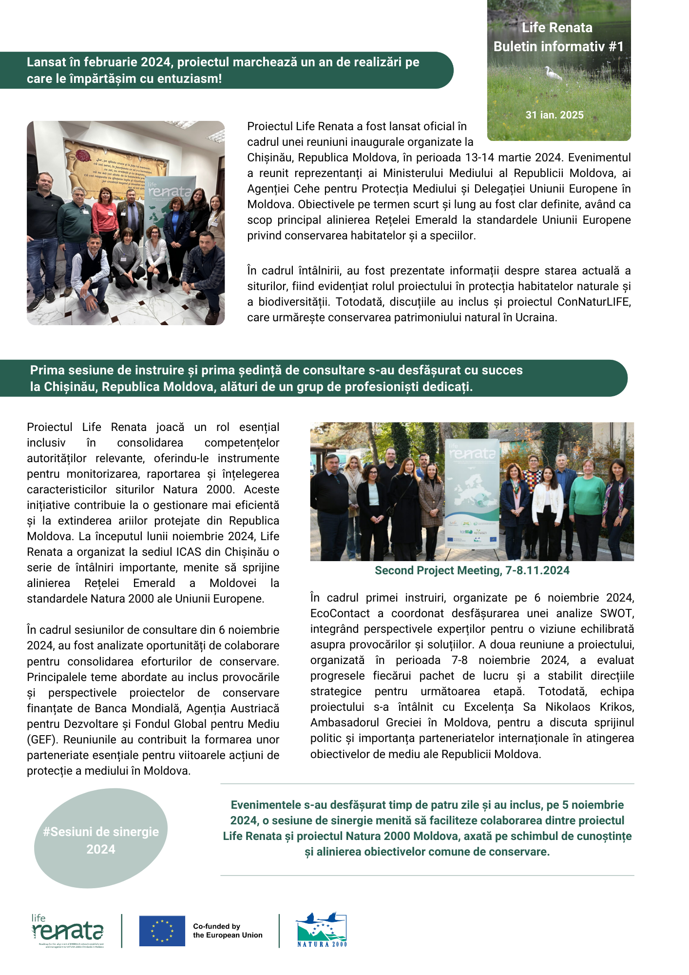 Life Renata Newsletter Issue 1